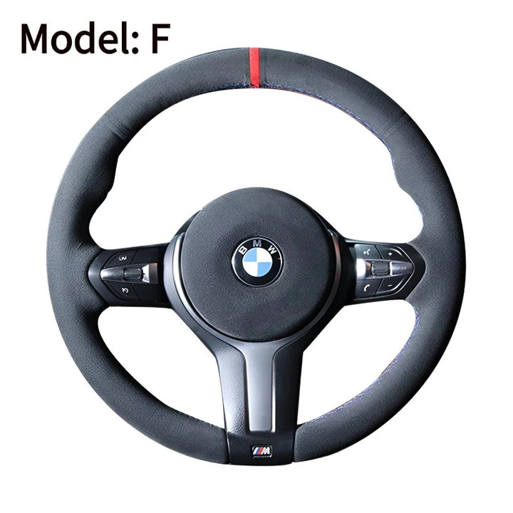 Hand Stitched Leather Steering Wheel Cover for Lotus