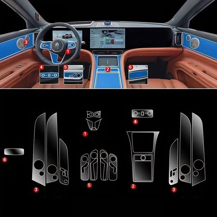 Car interior anti-scratch TPU soft film for HUAWEI AITO M9