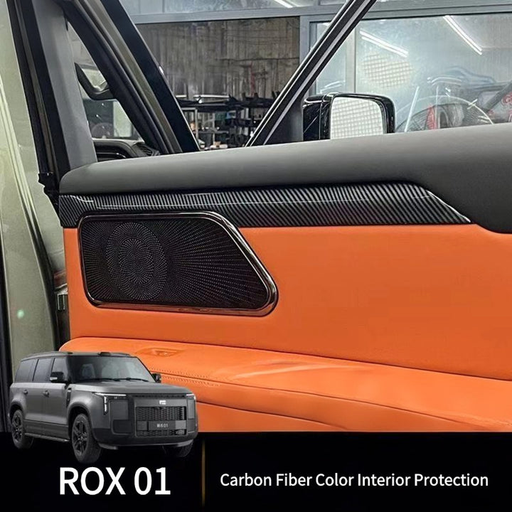 Car Interior Carbon Fiber Protective Panel for ROX 01