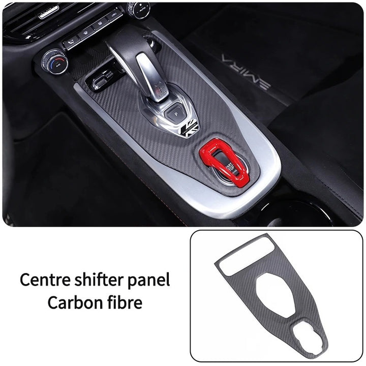 Carbon fibre protection for car mirrors for Lotus Emira
