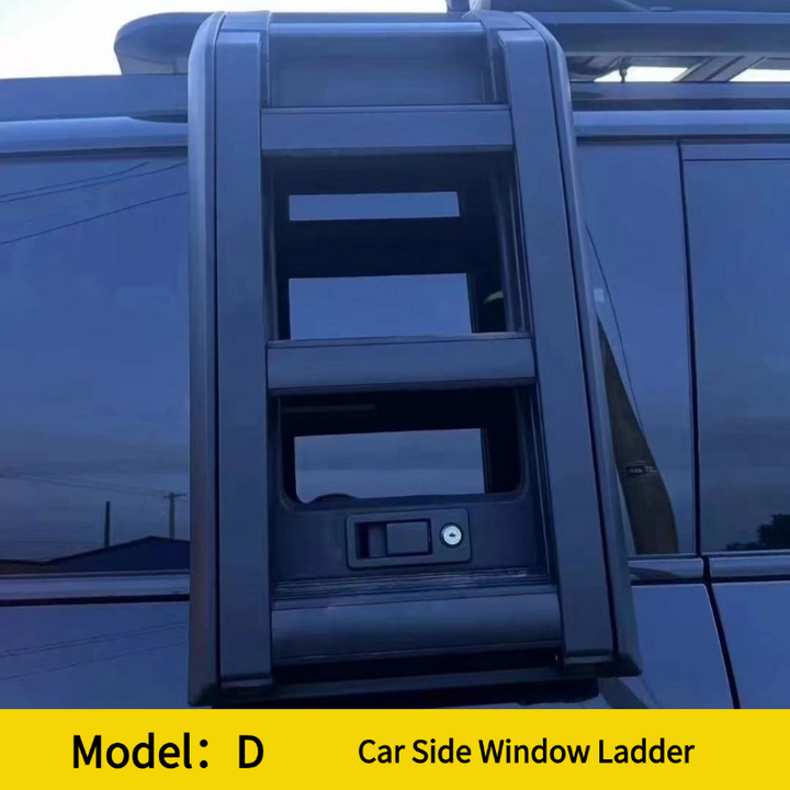 ROX 01 Car Ladder & Side Window Backpack Storage Box & Roof Travel Rack