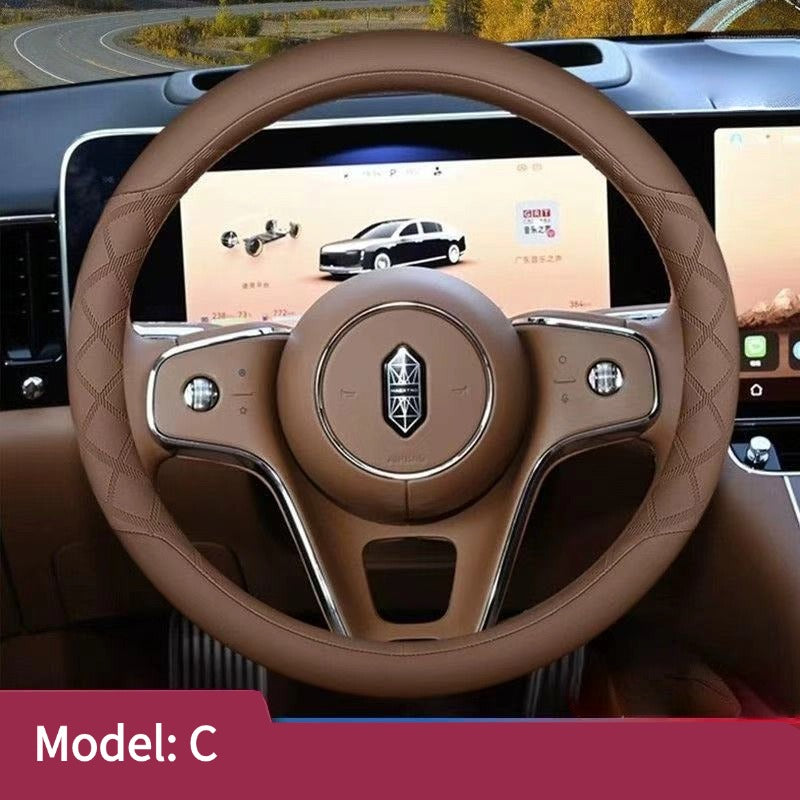 Car steering wheel cover suitable for HUAWEI Maextro S800