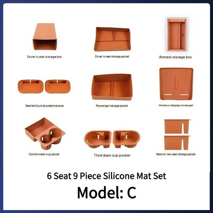 Car Centre Interior Silicone Mat for HUAWEI AITO M9