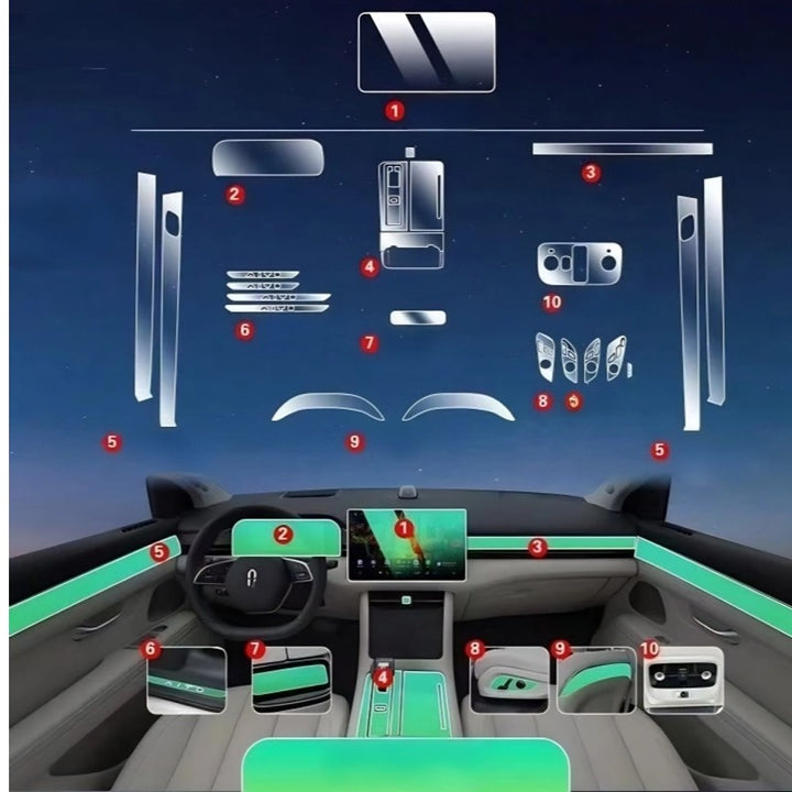 Car Interior TPU Protective Film for HUAWEI AITO M7